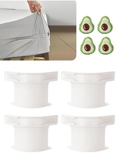 Cynthia 4 Pieces Bed Sheet Holder Set with Lock Strips，Bed Sheet Fastener Clips,blanket holder set, equipped with locking strips and anti slip locking clips, suitable for mattresses, blankets, quilts, and bedding of various sizes  - Image 1