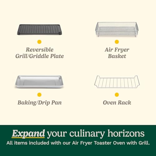 Cuisinart فرن توستر قلاية الهواء من كويزينارت مع شواية، 1800 واط 8-1 فرن قلاية هواء مع خيارات الخبز، الخبز بالهواء، الشواء، الشواء العلوي والتدفئة، سعة كبيرة، مؤقت 60 دقيقة، TOA-70NAS، ستانلس ستيل - Image 4