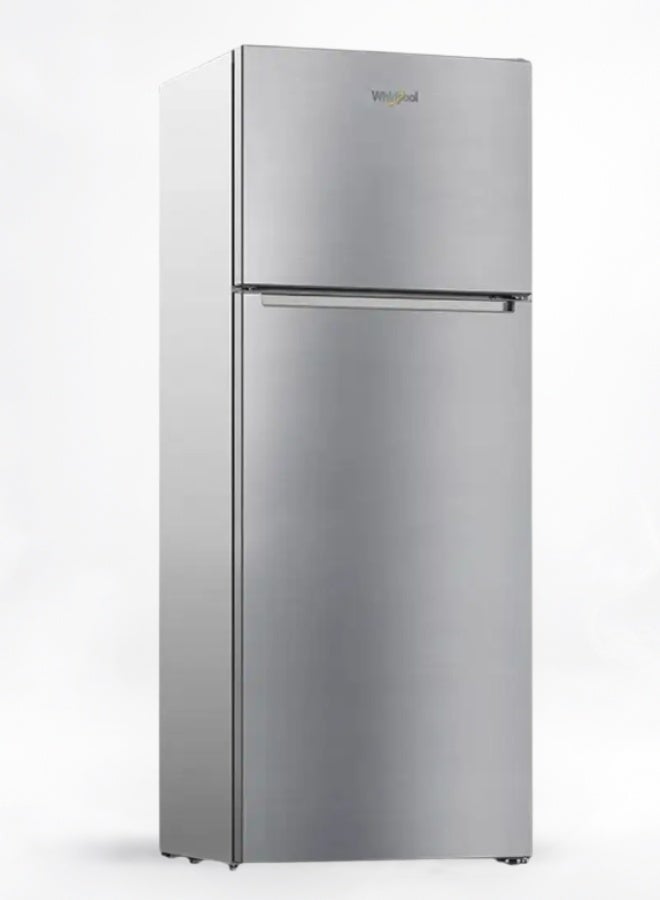 ويرلبول Top Mount Refrigerator 406L  – Optic Inox, No Frost, Anti-Fingerprint, Energy Efficient, Free Standing – 93L Freezer & 313L Fridge Capacity WTMF701452 XME silver - Image 2