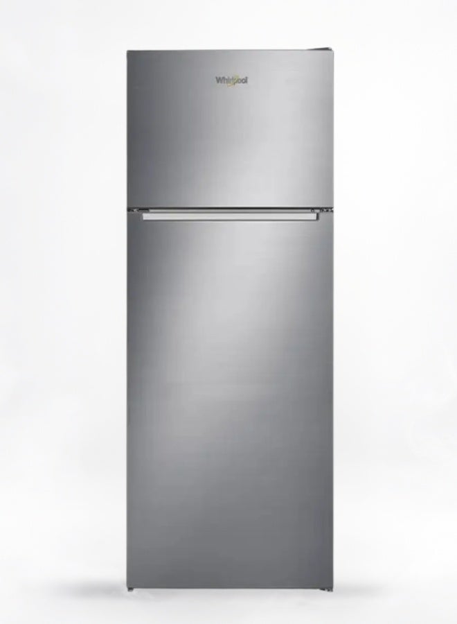ويرلبول Top Mount Refrigerator 406L  – Optic Inox, No Frost, Anti-Fingerprint, Energy Efficient, Free Standing – 93L Freezer & 313L Fridge Capacity WTMF701452 XME silver - Image 1