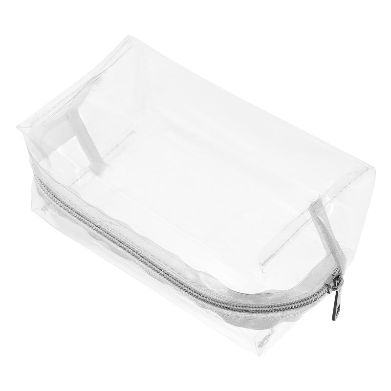 Large Capacity Cosmetics Bag Transparent Makeup Storage Bag Outdoors Portable Storage Pouch - Image 1