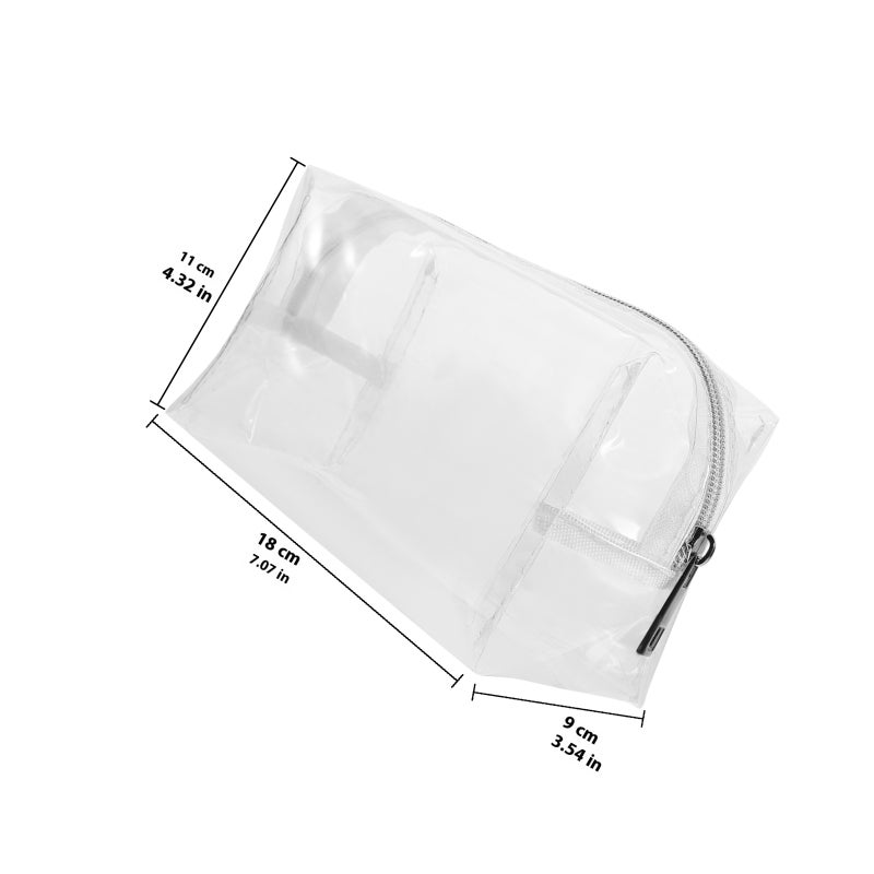 Large Capacity Cosmetics Bag Transparent Makeup Storage Bag Outdoors Portable Storage Pouch - Image 2