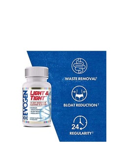 Evogen Nutrition Light and Tight Digestive Cleanse and Detox 28 Capsules  - Image 2