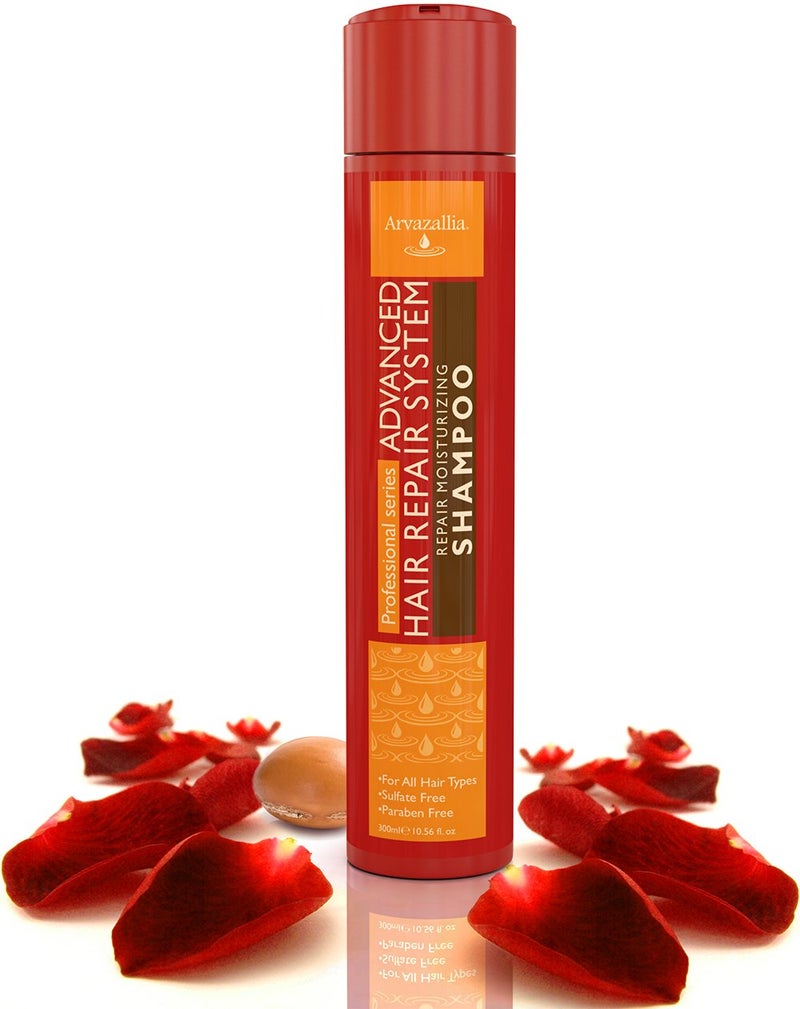 Arvazallia Advanced Hair Repair Moisturizing Sulfate-Free Shampoo with Argan Oil and Macadamia Oil for Dry or Damaged Hair - Image 2