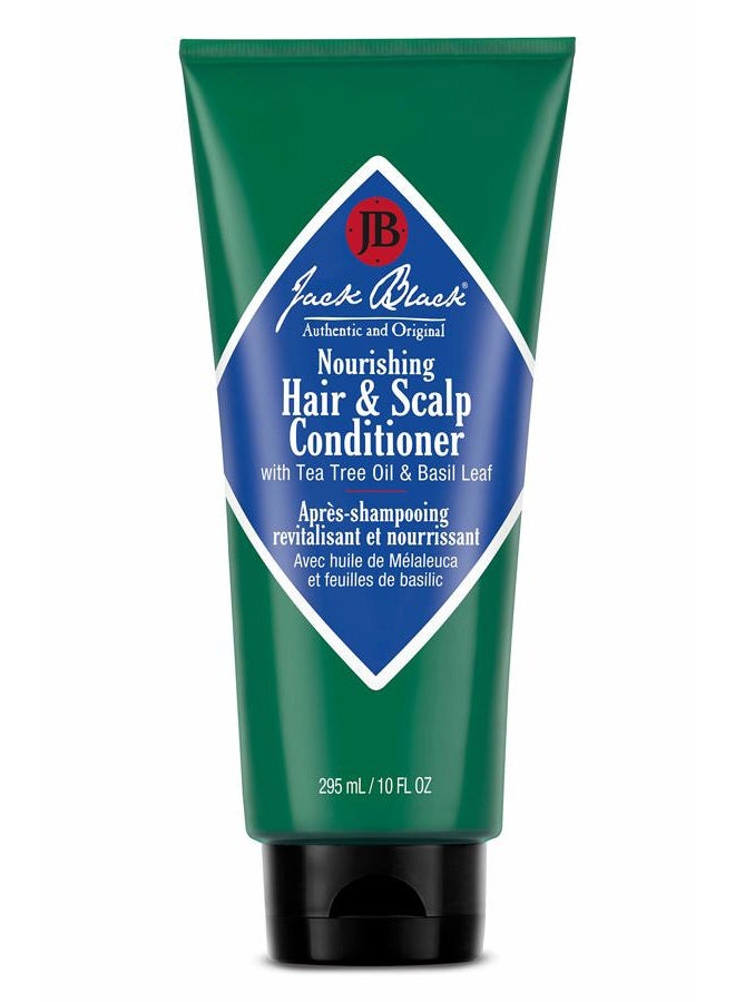 Jack Black بلسم مغذي للشعر وفروة الرأس - بلسم شعر للرجال، بلسم للرجال، بلسم جاك بلاك للرجال، بلسم شجرة الشاي، مرطب فروة الرأس للرجال، منتجات شعر للرجال - Image 1