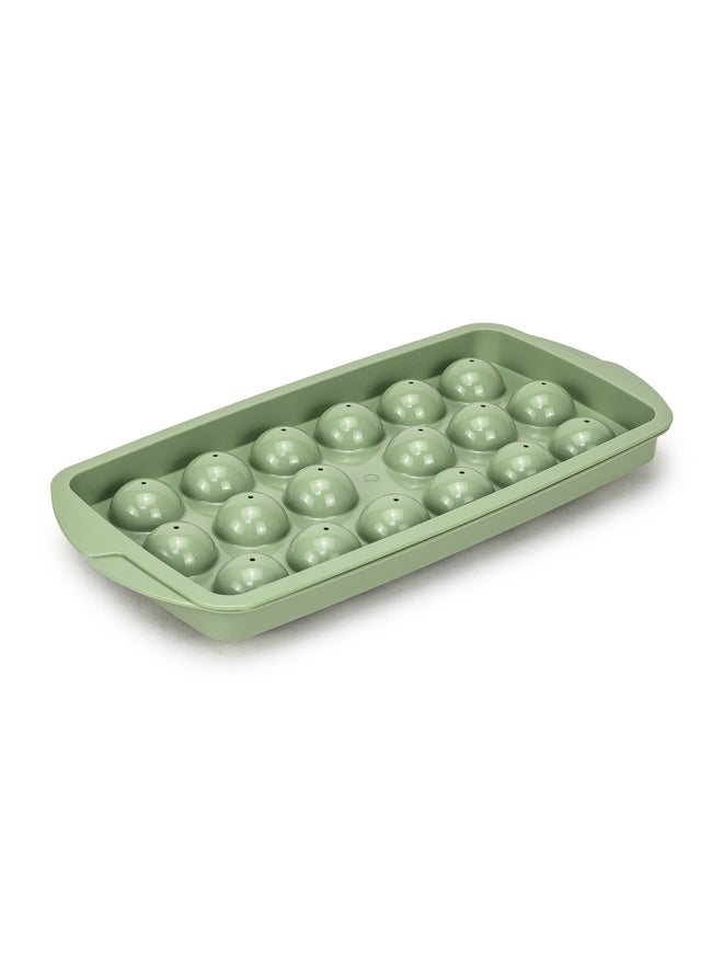 Herevin 1-Piece Polypropylene 18 Hole Round Ice Cube Tray, BPA Free - Image 1