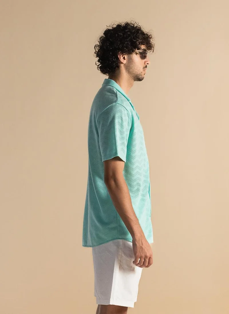 SHAPES TEXTURED COMFORT SHIRT
