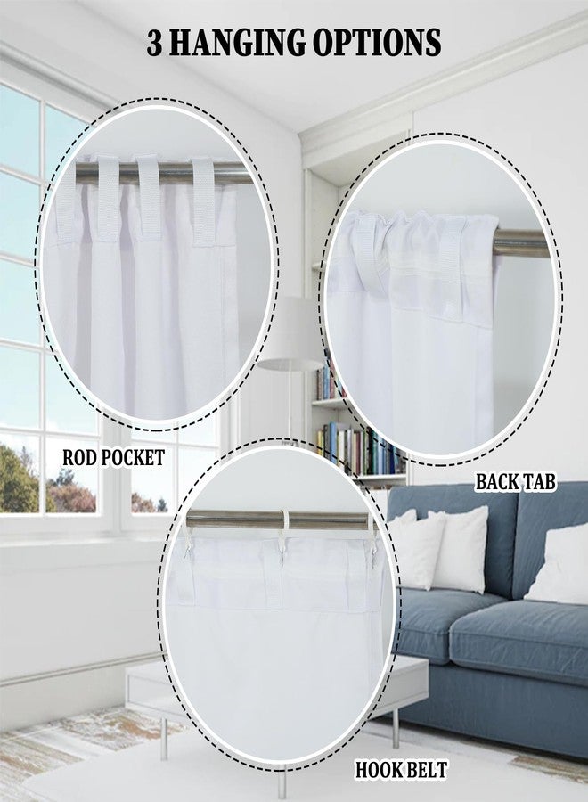 Renaiss 26 x 36 Inch Christmas Kitchen Tier Curtains Snowman Xmas Tree Snowy Night Xmas Eve Snowflake Farmhouse Cabin Winter Holiday Window Treatment Moon Insulate Small Curtains for Bathroom 2 Panels - Image 4