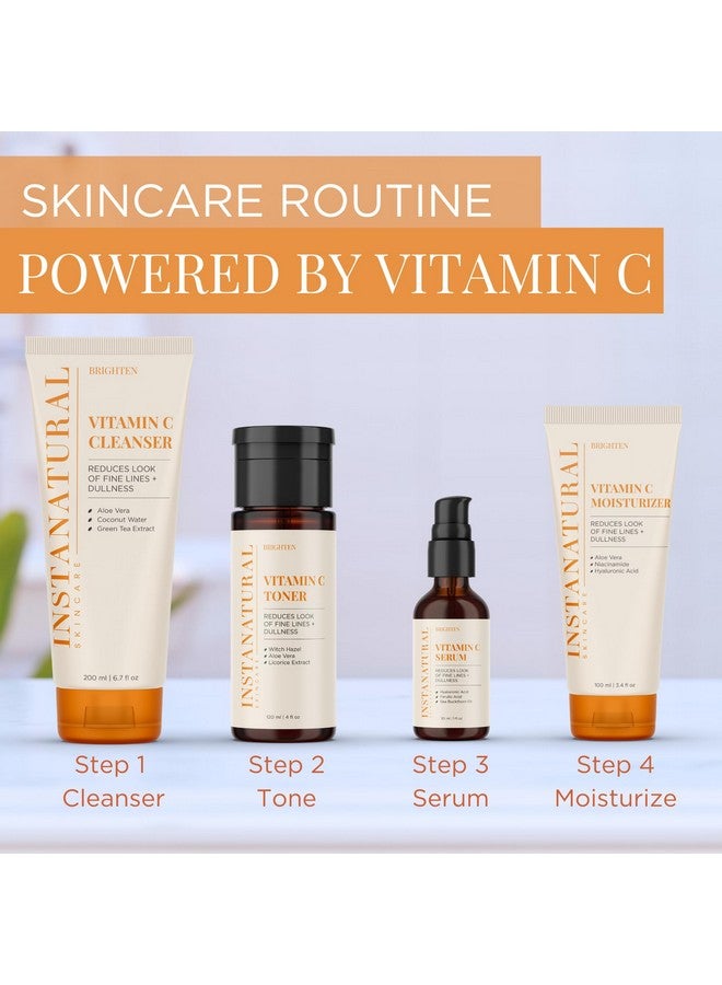 Instanatural Vitamin C Cleanser And Moisturizer Kit Brightens Reduces The Look Of Fine Lines And Uneven Texture With Aloe Vera And Botanical Extracts - Image 5