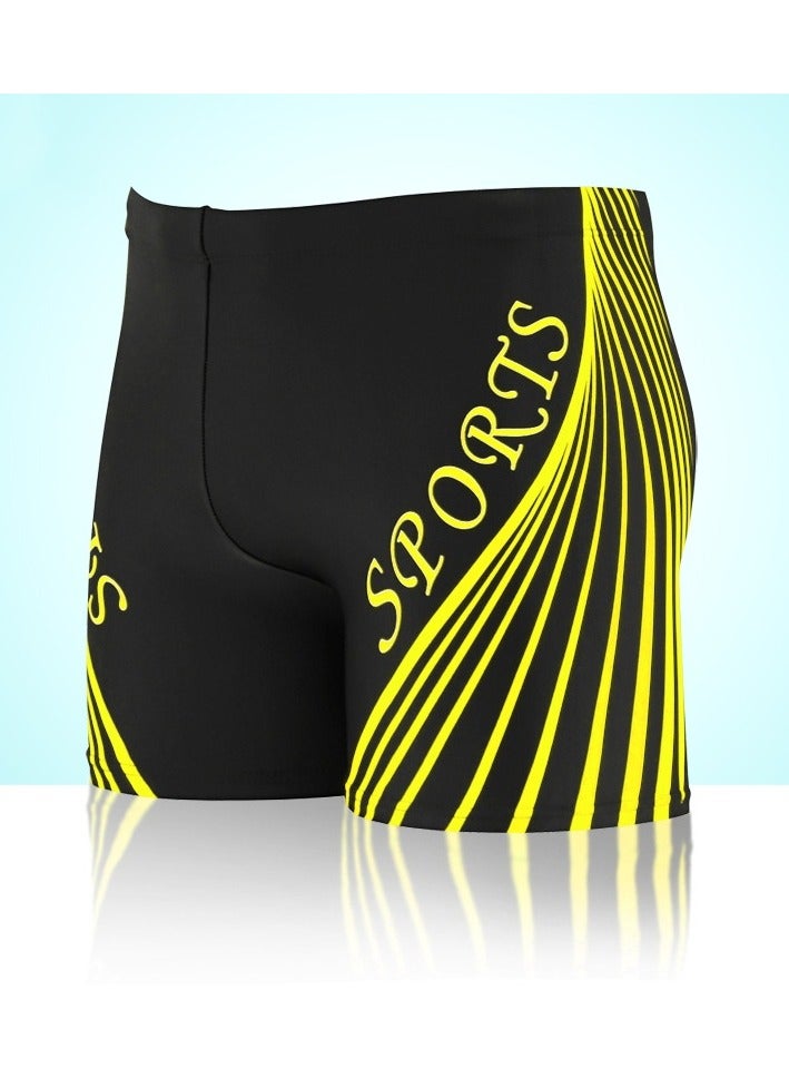 KUYING New High Waisted Flat Angle Swimming Trunks - Image 1