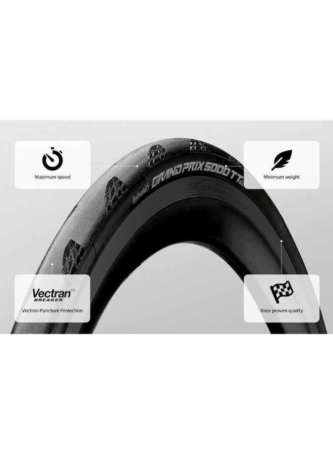 CONTINENTAL 700x25C Tubeless Road Bike Racing Tire 25-622 Folding Bicycle Tyre High Speed Time Trial Performance Black - Image 2