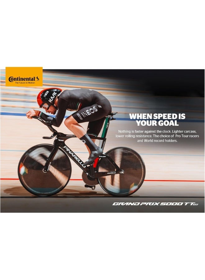 CONTINENTAL 700x25C Tubeless Road Bike Racing Tire 25-622 Folding Bicycle Tyre High Speed Time Trial Performance Black - Image 5