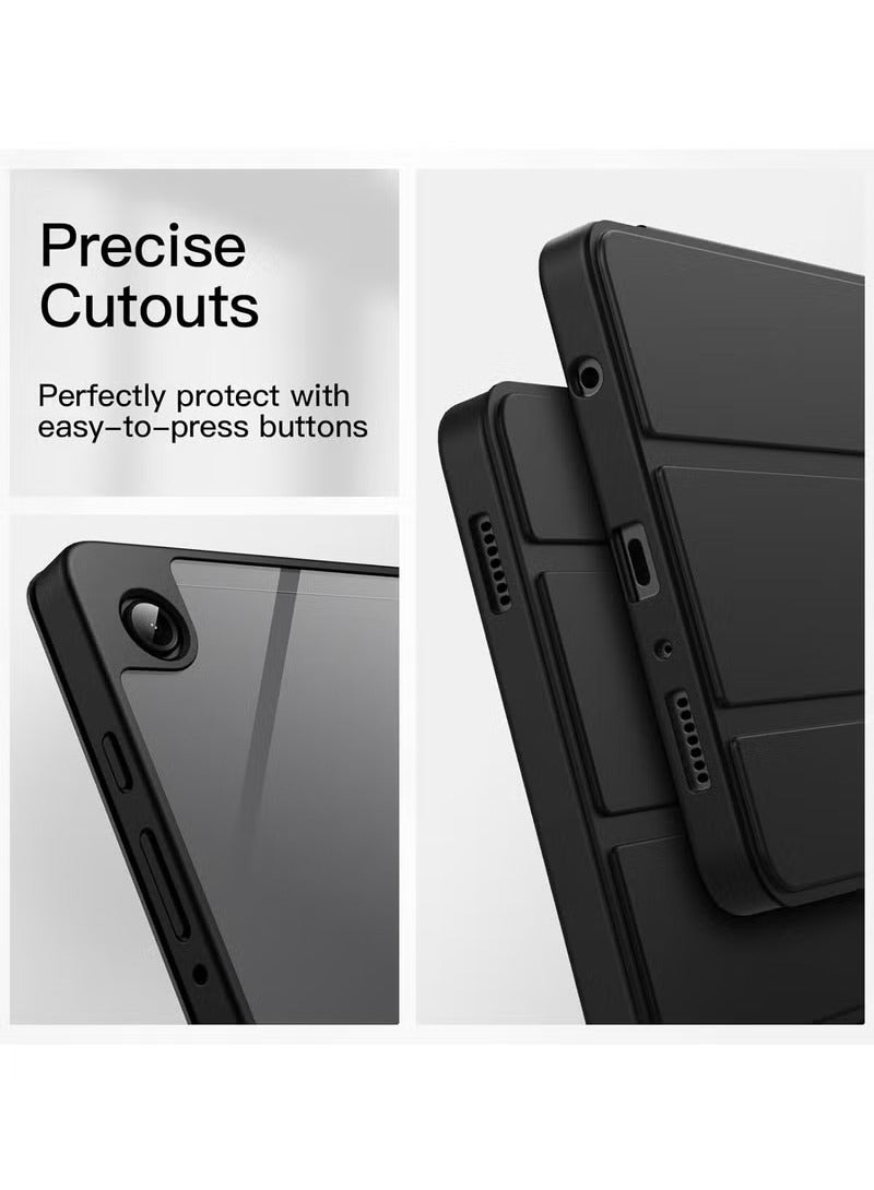 MIGOFAST Premium Case for Samsung Galaxy Tab A9 Smart Cover with Pencil Holder Soft Baby Skin Silicone Back and Full Body Protection Auto Wake Sleep Cover For Samsung Galaxy Tab A9 8.7inch - Image 3