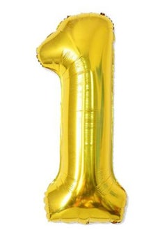 INSX INSX 40 Inch Number Balloon Glittering Golden Color Grand Size for Special Occasions and Birthday Wedding Anniversary Decoration Reusable  - Image 5