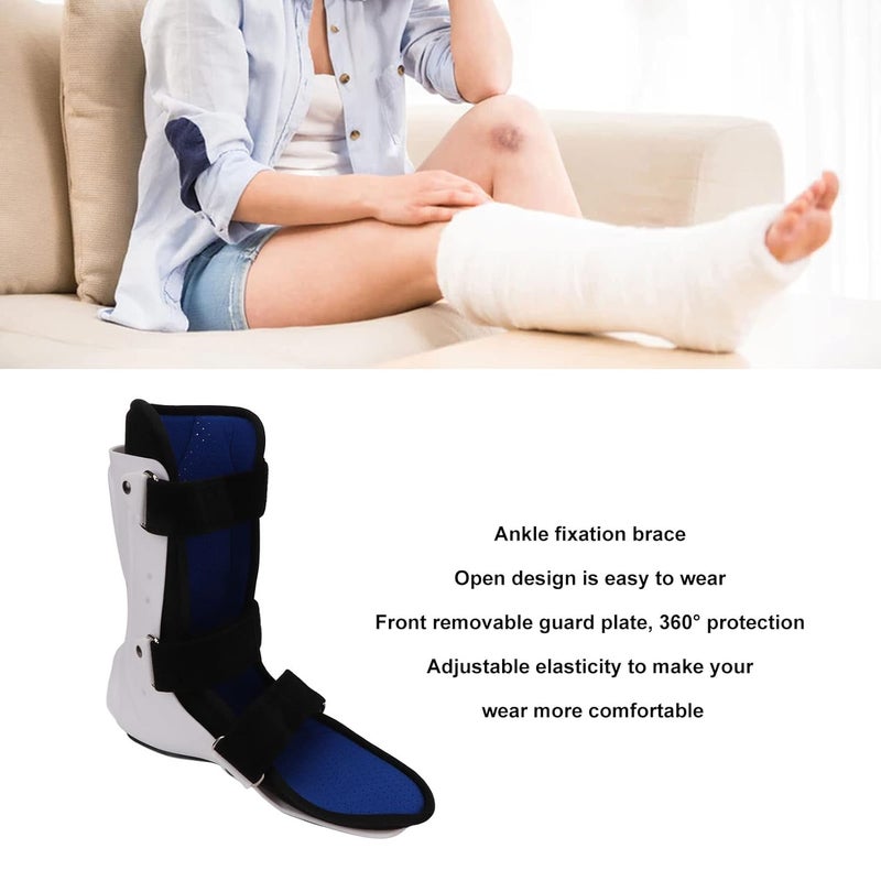 klarako Walking Boot,Breathable Comfortable Ankle Splint Free Adjustment Foot Drop Support Brace Stable Foot Ankle Support Fracture Boot (Left Foot S) - Image 3