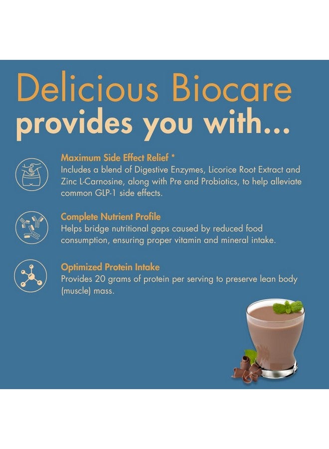 Biocare Nutritional Beverage for GLP-1 Users, Dietary Powder Drink Provides 20g Essential Protein, 26 Vitamins/Minerals, Helps Ease Nausea, Bloating, Constipation, Chocolate (14 Count) - Image 5