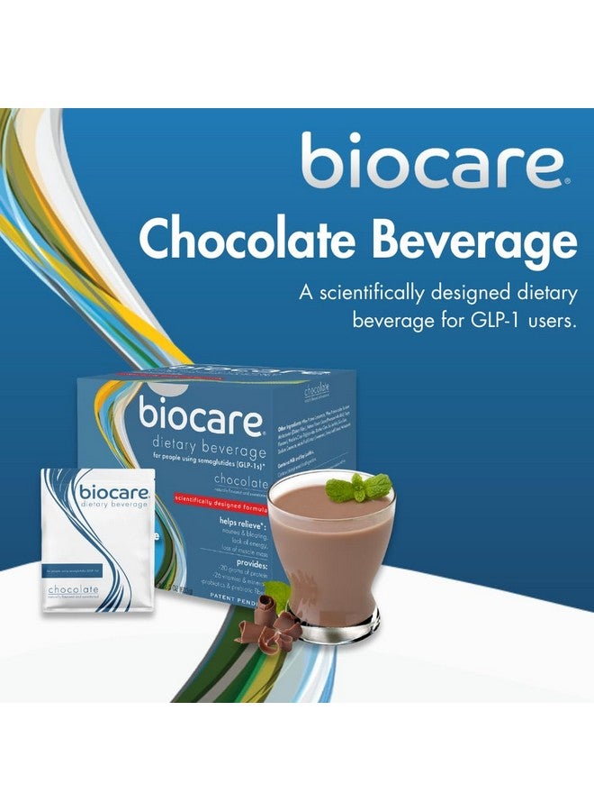 Biocare Nutritional Beverage for GLP-1 Users, Dietary Powder Drink Provides 20g Essential Protein, 26 Vitamins/Minerals, Helps Ease Nausea, Bloating, Constipation, Chocolate (14 Count) - Image 2