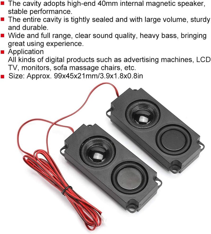 Classic practical design Pilipane Portable Internal Speaker, 8Ω 5W Portable Heavy Bass Audio Cavity 40mm Magnetic Speaker for TV Monitor, Magnetic Heavy Bass Audio Cavity Speaker KSA stocked goods Tiered purchase options Local inventory listed item Land transit & shipment compatible Economical varied sizing picks All choice modern design Globally trusted quality Single & bulk use compatible Instant order available stock Practical build Gulf popular simple design Processed natural substance Budget friendly sizing alternatives Gulf approved global quality Gulf climate tested upgraded quality High precision lightweight material Globally trusted affordable quality Varied dimensions Spec upgraded improved quality Gulf climate fit Modern warehouse management Daily life matching design Matte anti slip finish All-in-one local deliver plan - Image 3