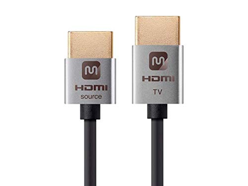 Monoprice 114196 HDMI High Speed Active Cable 15 Feet Black 4K60Hz 18Gbps HDR 36AWG YUV 444 Ultra Slim Active Series - Image 3