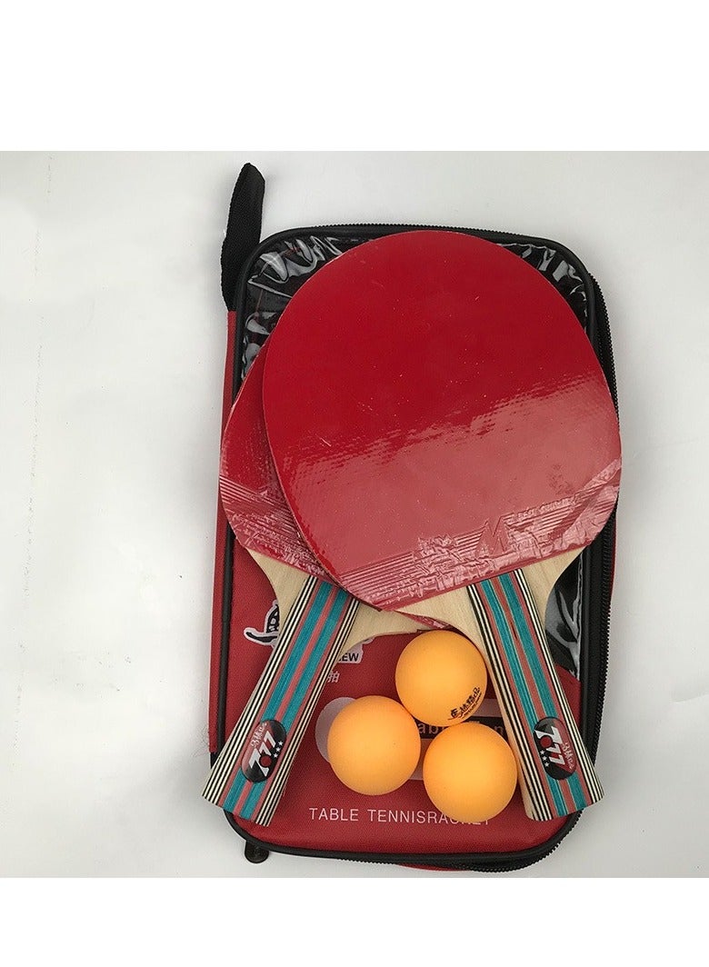 Nariele Beginner Table Tennis Racket Home Matching Children Student Finished Double Rack Set - Image 2