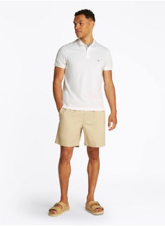 TOMMY HILFIGER Men's Regular Fit Tipped Collar Polo Shirt - Cotton, White  - Image 4