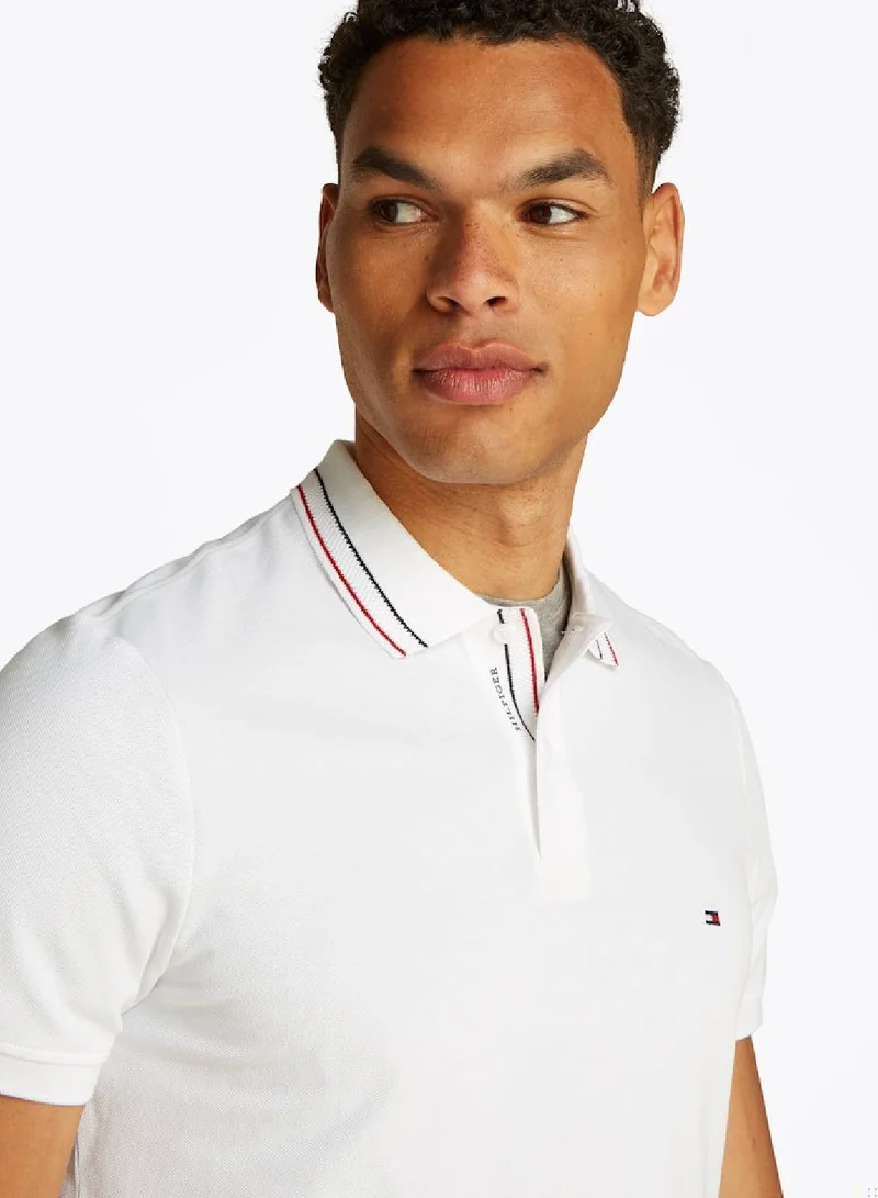 TOMMY HILFIGER Regular Fit Tipped Collar Polo Shirt