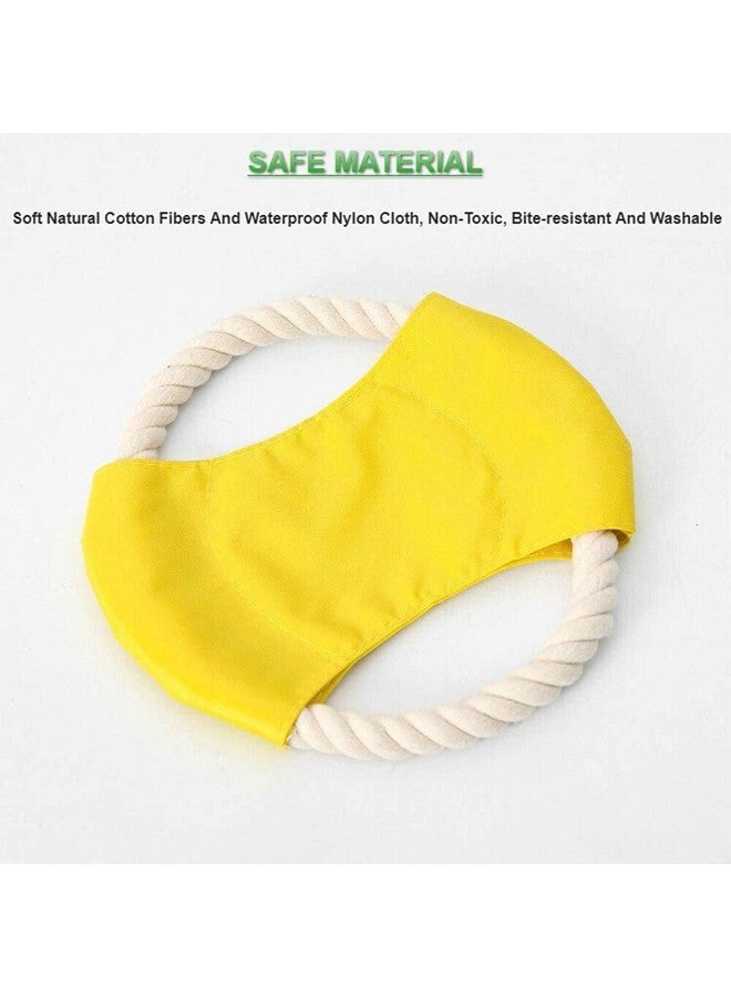 لعبة الكلاب الخارجية المتينة على شكل أقراص طائرة - حبل قطني طبيعي وقماش أكسفورد مقاوم للماء - مصممة لضمان بقائها لفترة طويلة على الرغم من المضغ المنتظم - قد يختلف اللون (عبوة واحدة) - Image 4