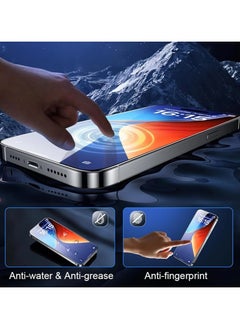 Generic 2 Pack for iPhone 16 Pro Screen Protector [Support Fingerprint Unlock], High definition transparent anti-scratch, no bubbles, easy to install  - Image 4