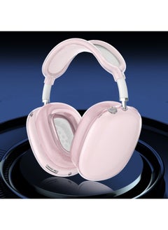 Generic Suitable For Airpodsmax Apple Bluetooth Headset Max Earmuffs Decorative Transparent Headphone Protective Set Three-piece Set-Color:Translucent Pink (headband Protective Cover + Ear Cap Cover + Earphone Cover)-Applicable Models:Apple Airpodsmax  - Image 1