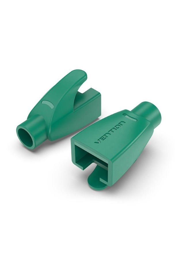 VENTION RJ45 Strain Relief Boots Green PVC Type 50 Pack Model # IODG0-50 - Image 1
