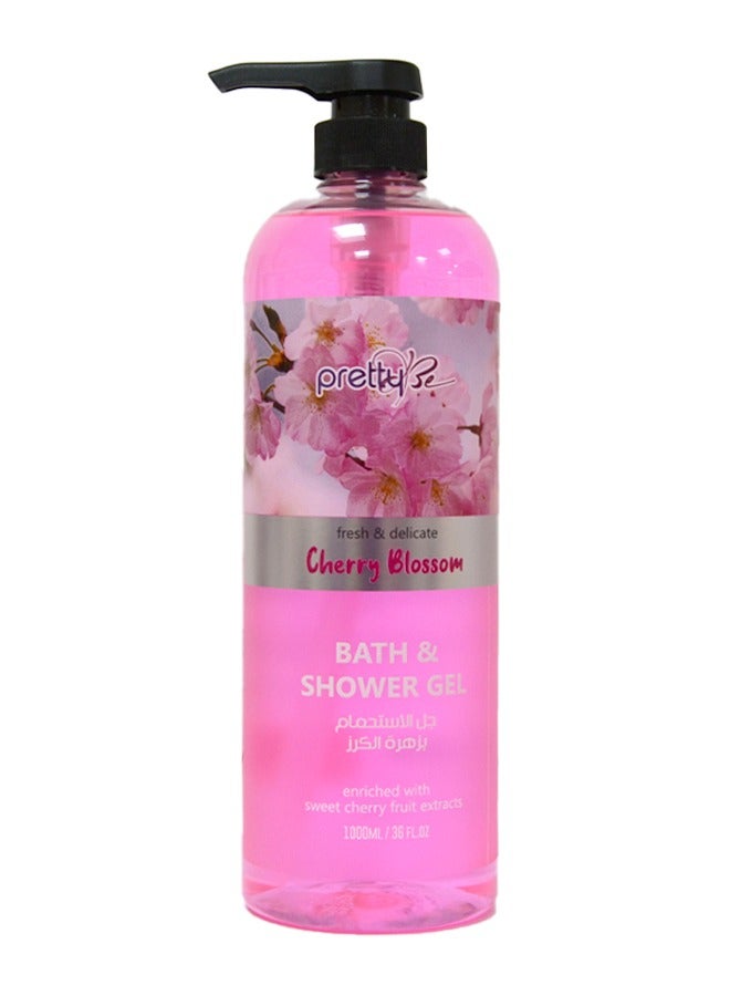 Pretty Be Bath & Shower Gel with Cherry Blossom Extracts 1000ml - Image 1