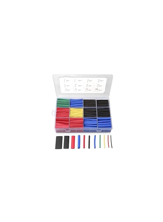 560pcs Heat Shrink Tubing Assortment Kit – 2:1 Ratio Polyolefin Insulation Wrap for Wires, Cables & Electronics - Image 1