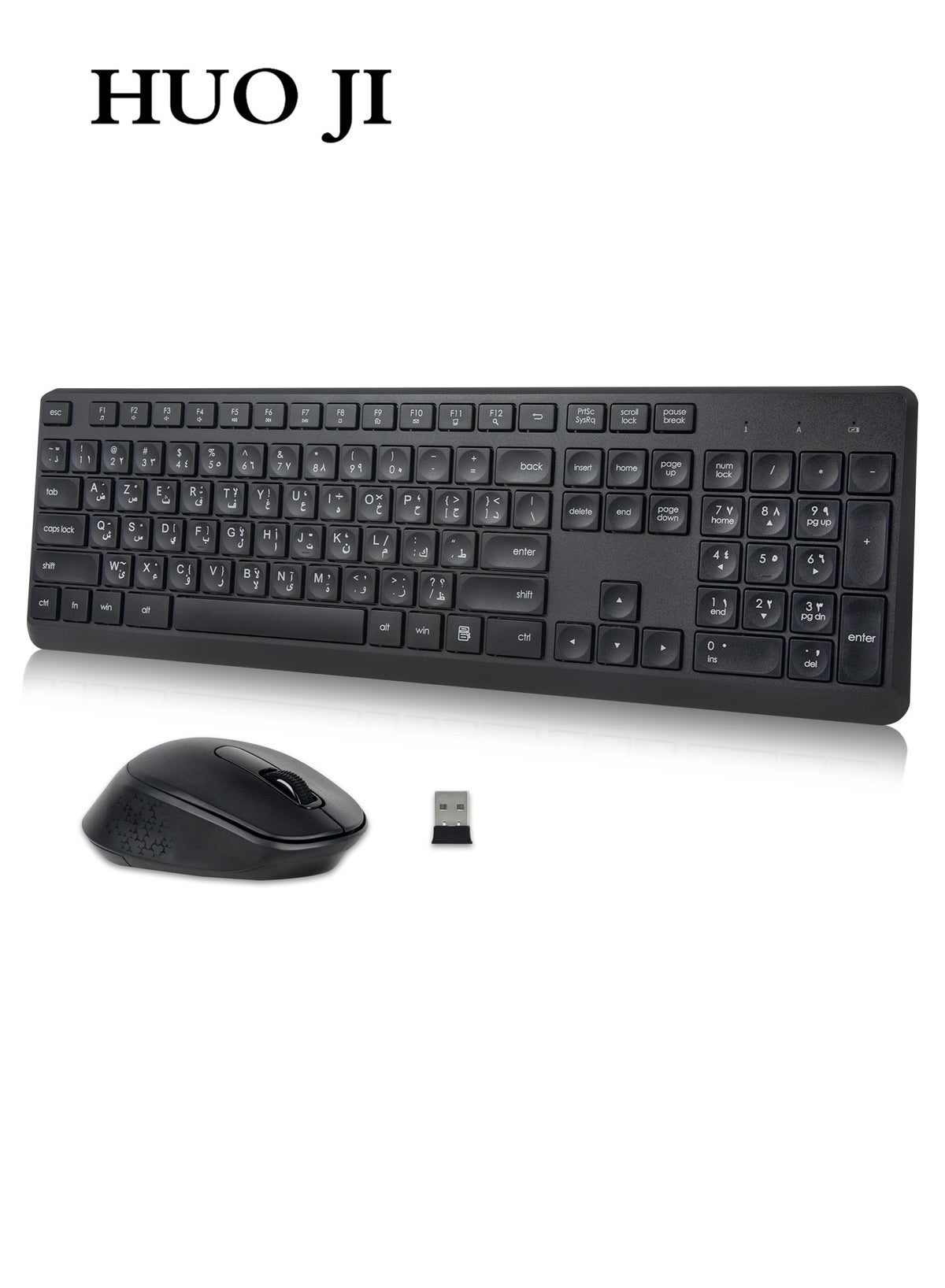 هوو جي Huoji 2 4 Ghz Wireless Silent Keyboard And Mouse Combo wireless