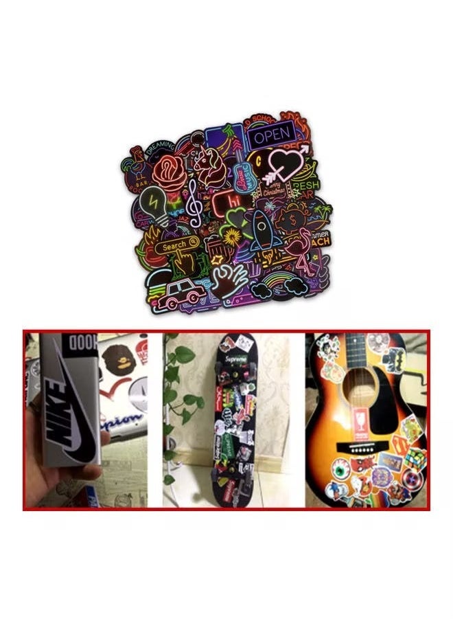 Goolsky Goolsky 50 Pieces Neon Graffiti Sticker 12 x 12 x 1cm  - Image 5
