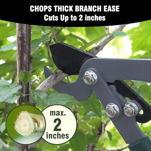 GARTOL 3-Piece Garden Tool Set - Bypass Lopper, Hedge Shears, Pruning Shears with Telescopic Aluminum Handles, Extendable Heavy-Duty Branch Cutters, Garden Clippers for Branches, Shrubs, and Hedges - Image 2