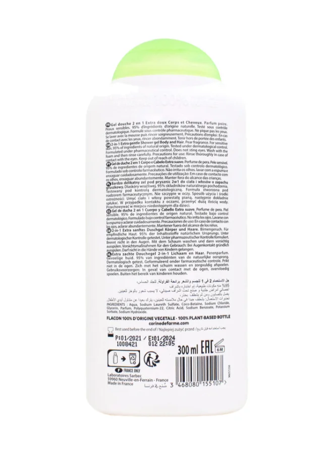 Corine de Farme CDF Shower gel 2 in 1 hair & body Pear Fragrance 300 ml