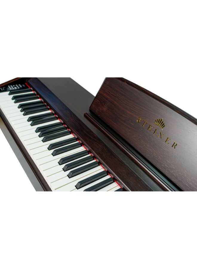 شتاينر بيانو ستاينر الرقمي DP‑450 – بني (إصدار 2025) – بيانو رقمي 88 مفتاح مع مقعد - Image 4