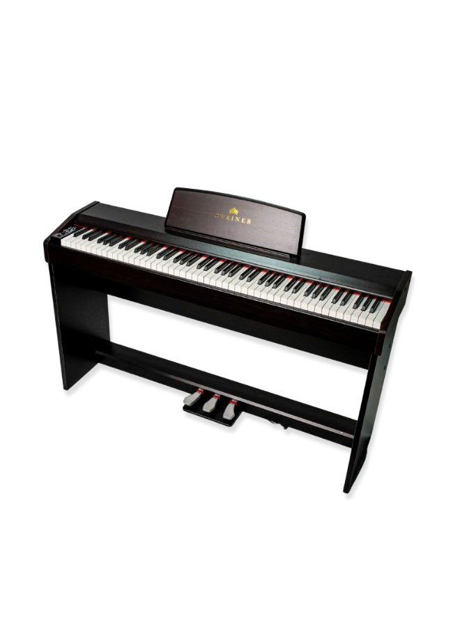 شتاينر بيانو ستاينر الرقمي DP‑450 – بني (إصدار 2025) – بيانو رقمي 88 مفتاح مع مقعد - Image 2