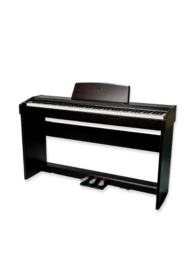شتاينر بيانو ستاينر الرقمي DP‑450 – بني (إصدار 2025) – بيانو رقمي 88 مفتاح مع مقعد - Image 3