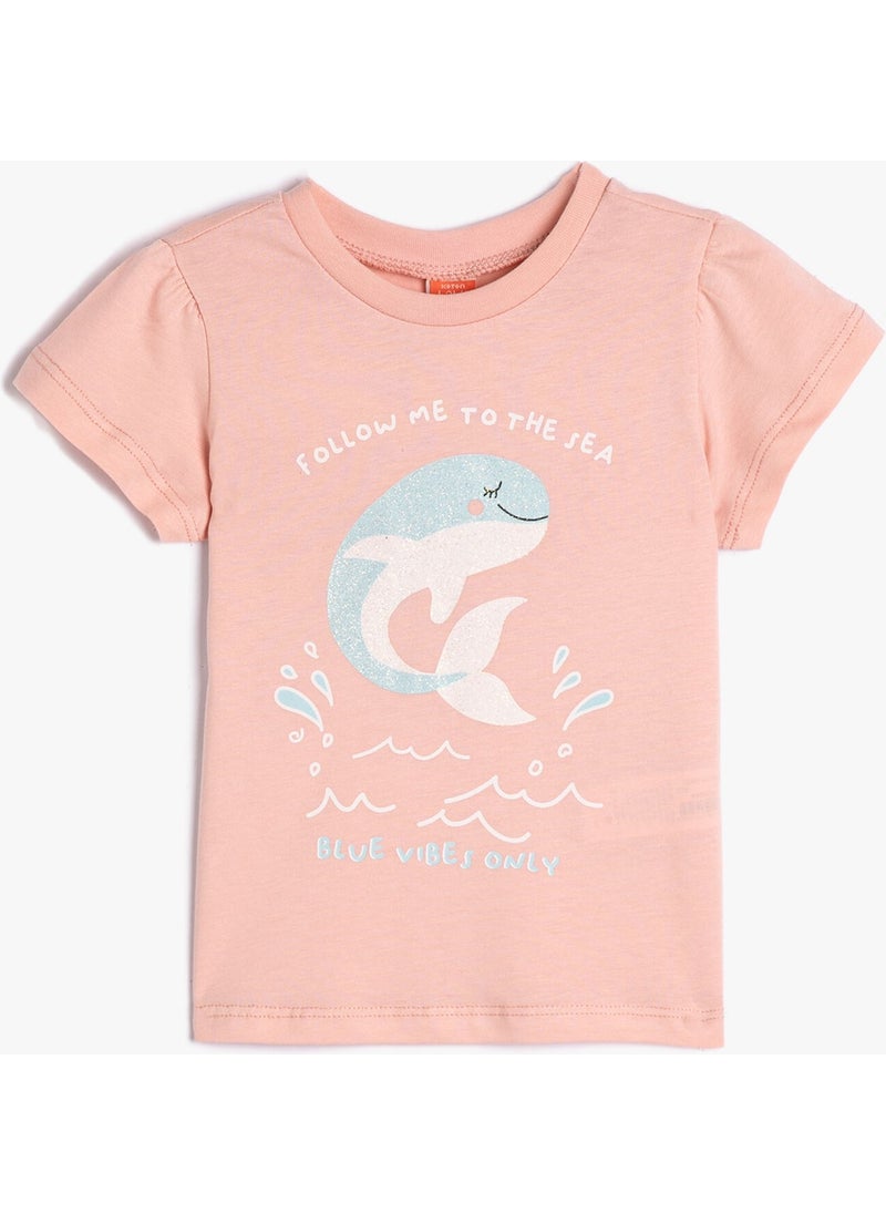 T-Shirt Short Sleeve Crew Neck Whale Printed Lurex Cotton - pzsku/ZB126CE172F150A277C05Z/45/_/1725841724/03342d4b-e58c-4748-8cce-aa67d785234c