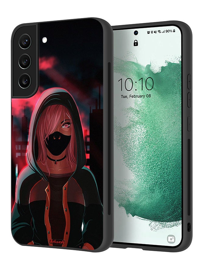 Tolwak Samsung Galaxy S21 FE 5G Protective Case Cover Girl Wear Mask Art - Image 1