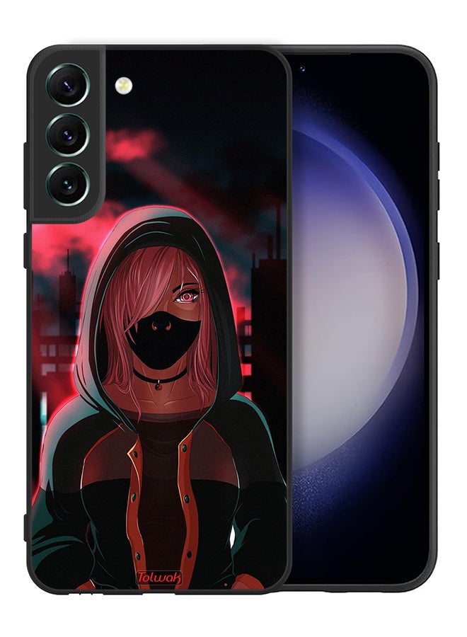 Tolwak Samsung Galaxy S21 FE 5G Protective Case Cover Girl Wear Mask Art - Image 2