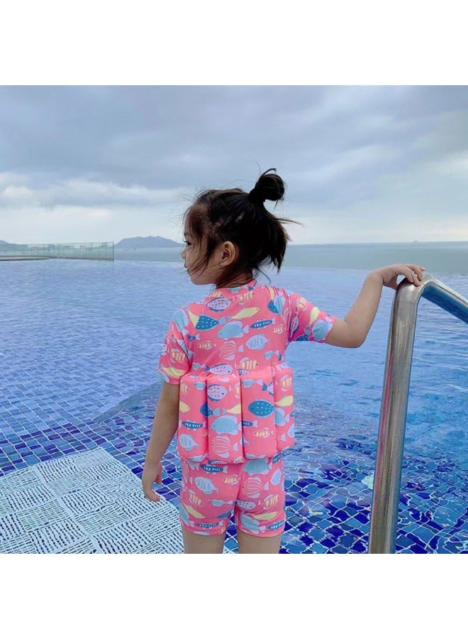 Loquat 2024 Children's Swimsuit One-piece Buoyancy Swimming Suit For Boys And Girls Baby Cute Children's Swimming Equipment Bag-Color:Handsome Astronaut- - Image 5