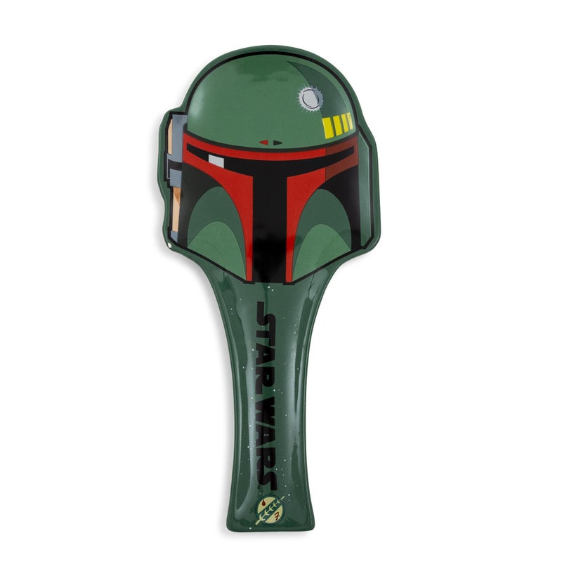 Silver Buffalo Star Wars Boba Fett Sculpted Ceramic Spoon Rest Holder | Kitchen Organizer For Utensils To Keep Countertop Clean - Image 1