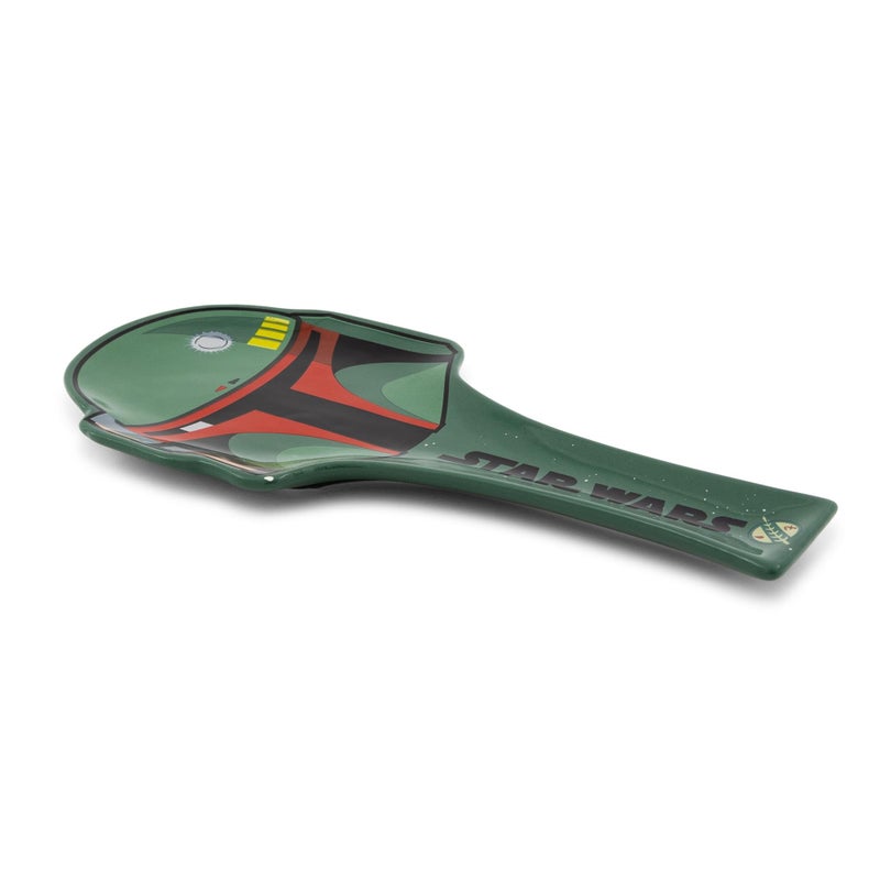 Silver Buffalo Star Wars Boba Fett Sculpted Ceramic Spoon Rest Holder | Kitchen Organizer For Utensils To Keep Countertop Clean - Image 2