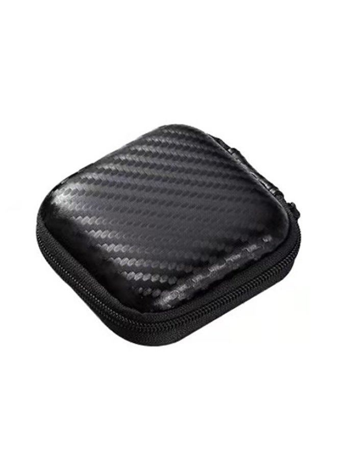 Fingertip Gyro Special Storage Bag Zipper Storage Bag Toy Leather Bag Round Zipper Storage Bag-Color:Black Square Storage Bag (with Net) - Image 1