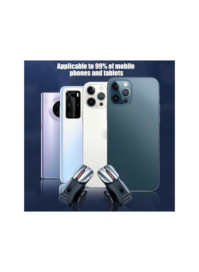 Green Tiger 6 Trigger Pubg Mobile Controller, Mobile Game Controller for Pubg, for Call of Duty/Fortnite/Knives Out/Rules of Survival, Mobile Triggers for 6 Fingers Compatible with Iphone Android Ipad(1 Pair) - Image 2