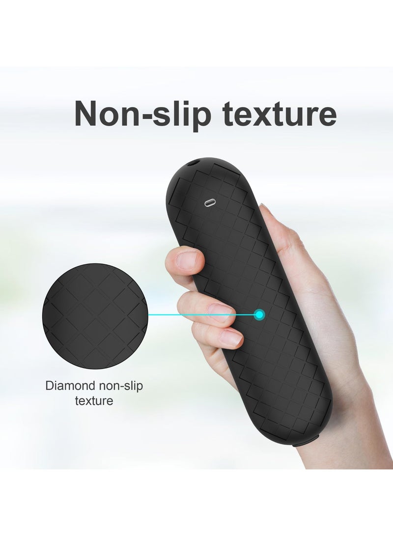 Case Cover for Google TV Streamer 4K 2024 Voice Remote Black Silicone Skin with Lanyard - Image 4