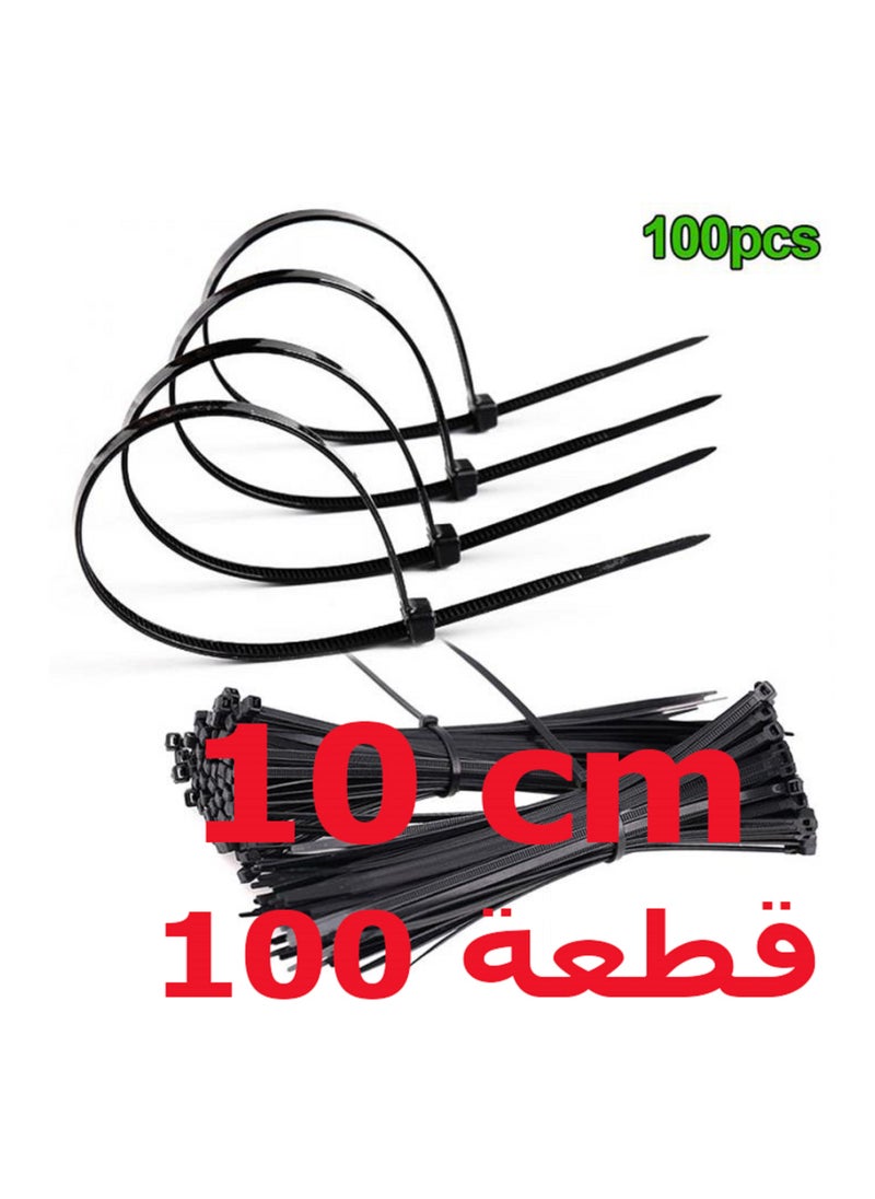 ماركة غير محددة سلك قفيز رباط بلاستك - 10 سم - عدد 100 قطعة - كود 1465 - من رنا ستور  - Image 3