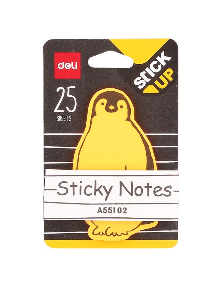 Deli 25-Sheet Animal Shaped Sticky Notes - Image 1
